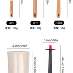 Wooden Handle Silicone Kitchen Utensil Set, Non-Stick Pan, Silicone Spatula, Soup Spoon, High Temperature Resistant Silicone Cooking Spatula, Daily Kitchen Utensils