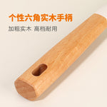 Wooden Handle Silicone Kitchen Utensil Set, Non-Stick Pan, Silicone Spatula, Soup Spoon, High Temperature Resistant Silicone Cooking Spatula, Daily Kitchen Utensils