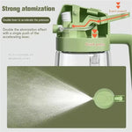 470 ML Oil Sprayer for Cooking, 2-in-1 Olive Oil Dispenser and Oil Bottle with Stickers, Thick Glass Spray Bottle