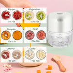 100ml/250ml Portable Electric Garlic Chopper, Wireless Mini Food Processor With Sharp Blade, Battery-Powered Veggie Chopper