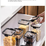 Sealed Jars Kitchen Grain Storage Organizer Large Tank Plastic Moisture-proof Storage Box Household Seasoning Jars Set
