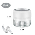 250/100ML Garlic Mincer USB Charging Powerful Mini Electric Garlic Chopper Portable Garlic Crusher Kitchen Food Chopper Unisex