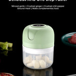 250ml Garlic Masher Crusher Electric Kitchen Food Chopper USB Portable Meat Grinder Vegetable Chopper for Kitchen Gadgets
