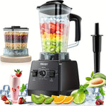 PRASKY 2400W Blender and Grinder Combo 25000RPM Powerful Kitchen 68oz BPA Free 2 Containers Professional  Blenders Ice Crushing