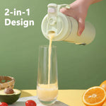 New 530ml Portable Juicer Wireless USB Charging Crushed Ice Electric Juicing 12 Blade 4 Gears 7.4V Mini Fresh Juice Blender