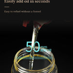 Oil bottle glass Oil pot leakproof Tank Kitchen soy sauce Bottles Vinegar Pots Seasoning Tool Set Of Household Flip Lid