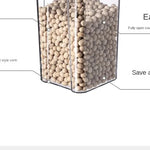 Sealed Jars Kitchen Grain Storage Organizer Large Tank Plastic Moisture-proof Storage Box Household Seasoning Jars Set