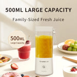 500ML Portable Electric Blender USB Rechargeable Mini Juicer Cup Smoothie Maker for Juice Smoothies Baby Food Milkshake Dips