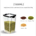Sealed Jars Kitchen Grain Storage Organizer Large Tank Plastic Moisture-proof Storage Box Household Seasoning Jars Set