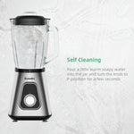 BioloMix 1300W Smoothie Maker with 1.5L Glass Jar Personal Blender for Frozen Fruit Drinks And Sauces