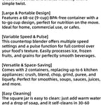 PRASKY 2400W Blender and Grinder Combo 25000RPM Powerful Kitchen 68oz BPA Free 2 Containers Professional  Blenders Ice Crushing