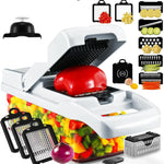 Vegetable Chopper Multifunctional 15-Pack Various Onion Cutter Food Graters Chopper Slicer Dicer Detachable Kitchen Accessories