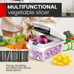 14/15 in 1 Multifunctional Vegetable Chopper Food Chopper Onion Chopper Vegetable Chopper with Container for Salad Potato Carrot