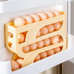 Egg Dispenser Automatic Rolling Egg Tray Organizer, Space Saving Refrigerator Egg Roller,Holds 20/30 Eggs Simultaneously
