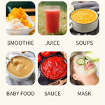 500ML Portable Electric Blender USB Rechargeable Mini Juicer Cup Smoothie Maker for Juice Smoothies Baby Food Milkshake Dips