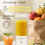500ML Portable Electric Blender USB Rechargeable Mini Juicer Cup Smoothie Maker for Juice Smoothies Baby Food Milkshake Dips