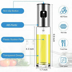 Glass Oil Sprayer for Cooking Olive Spray Mister for Salad BBQ Kitchen Baking Empty Vinegar Bottle
