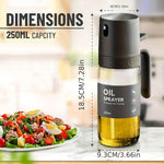 Glass Oil Sprayer for Air Fryer – 2-in-1 Olive Oil Dispenser Bottle Fine Mist Cooking Sprayer, Leakproof Refillable Oil Mister