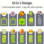 16-In-1 Vegetable Chopper With 8 Blades, Container, Shredder And Strainer, Vegetable Slicing, Dicing, Shredding, Cubing, Multi-Purpose, Great Home Kitchen Gifts