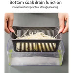 Vegetable Cutter Multifunctional Kitchen Tool, 5-in-1 Food Chopper for Tomato Carrot Cheese Onion, Handheld Slicer Dicer Grater