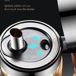 Oil bottle glass Oil pot leakproof Tank Kitchen soy sauce Bottles Vinegar Pots Seasoning Tool Set Of Household Flip Lid