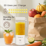 500ML Portable Electric Blender USB Rechargeable Mini Juicer Cup Smoothie Maker for Juice Smoothies Baby Food Milkshake Dips