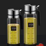Oil bottle glass Oil pot leakproof Tank Kitchen soy sauce Bottles Vinegar Pots Seasoning Tool Set Of Household Flip Lid