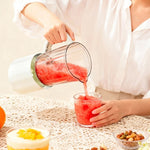 Double Blade New Juicer, USB Charging Portable Blender, Small Household Juicer, Digital Wall Breaking Machine, Smoothie Blender