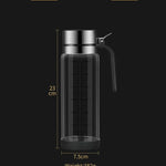 Oil bottle glass Oil pot leakproof Tank Kitchen soy sauce Bottles Vinegar Pots Seasoning Tool Set Of Household Flip Lid
