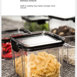 Sealed Jars Kitchen Grain Storage Organizer Large Tank Plastic Moisture-proof Storage Box Household Seasoning Jars Set