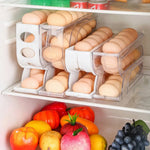 Egg Dispenser Automatic Rolling Egg Tray Organizer, Space Saving Refrigerator Egg Roller,Holds 20/30 Eggs Simultaneously