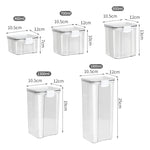 Sealed Jars Kitchen Grain Storage Organizer Large Tank Plastic Moisture-proof Storage Box Household Seasoning Jars Set