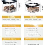 Sealed Jars Kitchen Grain Storage Organizer Large Tank Plastic Moisture-proof Storage Box Household Seasoning Jars Set