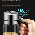 Oil bottle glass Oil pot leakproof Tank Kitchen soy sauce Bottles Vinegar Pots Seasoning Tool Set Of Household Flip Lid