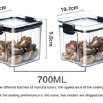 Sealed Jars Kitchen Grain Storage Organizer Large Tank Plastic Moisture-proof Storage Box Household Seasoning Jars Set