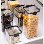 Sealed Jars Kitchen Grain Storage Organizer Large Tank Plastic Moisture-proof Storage Box Household Seasoning Jars Set